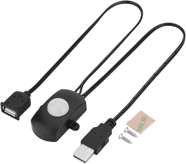 Mini PIR bevegelsessensor tilstedeværelsesdetektor for DIY LED-belysning PIR infrarød bevegelsessensor med USB-grensesnitt