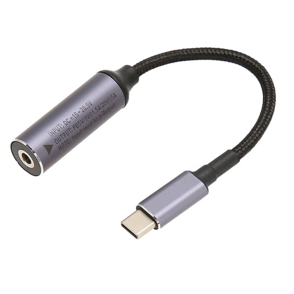 DC 4.0mm x 1.35mm Hunn til Type C Hann 100W PD Ladekabel{f2}