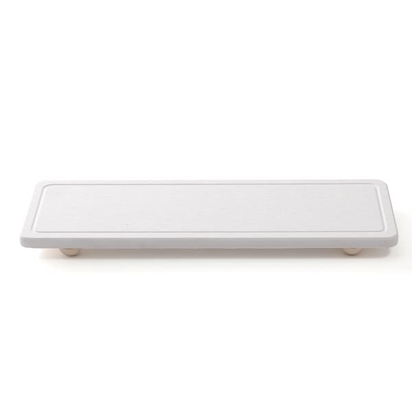 Nordisk Minimalistisk Koppbricka i Kiselgur – Stenabsorberande Dräneringsmatta med Bambuställ Medium gray 30*10cm