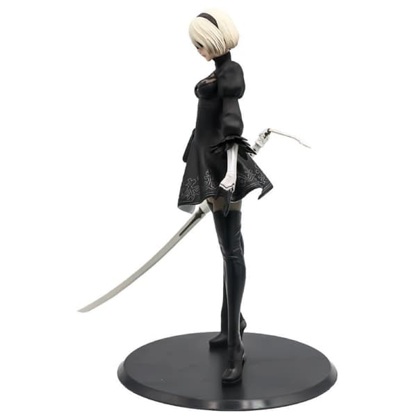 Anime NieR 2b YoRHa Kvinde Phicen Action PVC-figur Sort