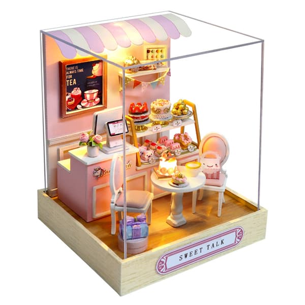 Miniature Creative Happiness Corner DIY Model | Håndlavet skrivebordslegetøj | Perfekt fødselsdagsgave