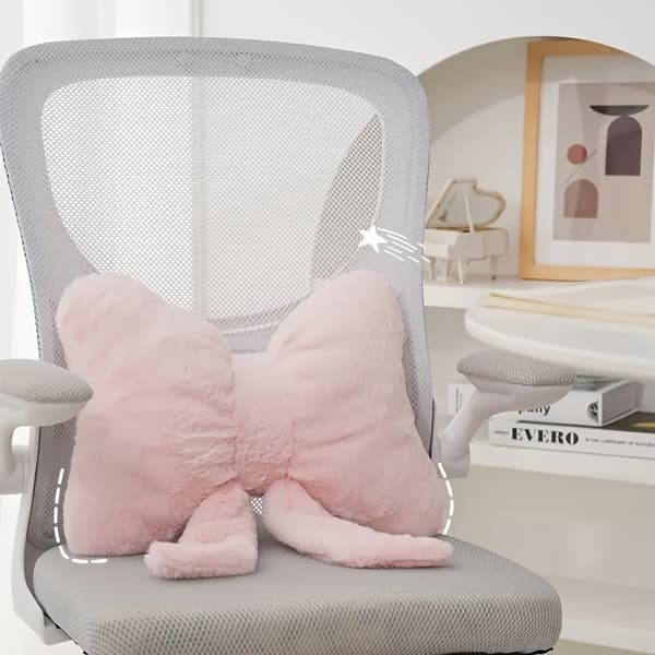 Dekorativ Fluga Prydnadskudde Mjuk Kuddfodral För Soffa Sovrum Vardagsrum - Rosa Vit Svart pink 15.75inch（40cm）