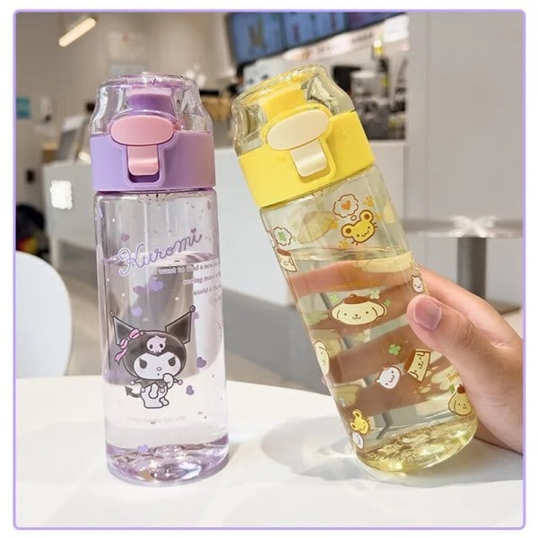 Kawaii Sanrio Vesipullo Kuromi Cinnamoroll Sarjakuva Anime Lasikuppi Hiha Lelut
