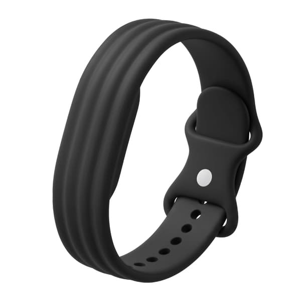 Silikone erstatningsrem til Google Fitbit Ace, Blødt sportsarmbånd, Justerbar urrem**sort black