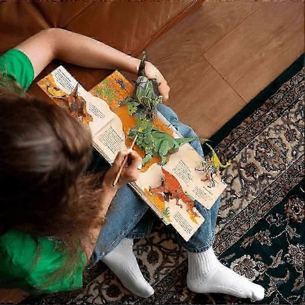 3D Encyclopedia Prehistorica Dinosaurer, Morsom Dinosaur Encyclopedia 3D Bilde Pop Up Bok Bursdagsgave til Barn 1pcs