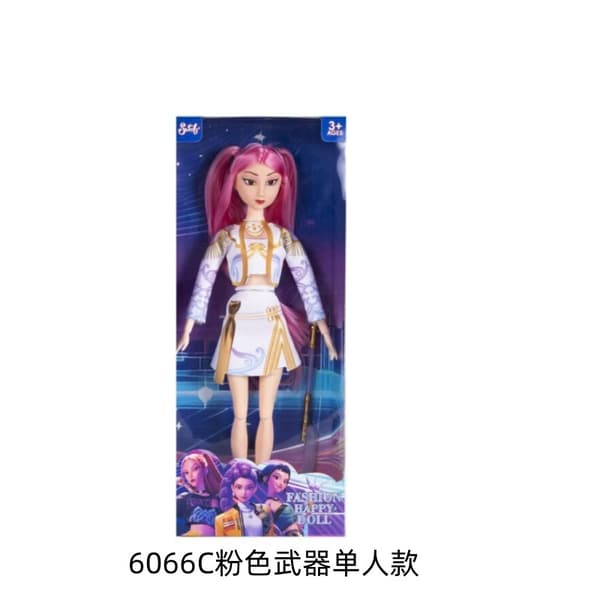 Kpop Demon Hunters 11,5 tommer leddelt dukke actionfigur sæt anime samlerlegetøj*66C sort enkelt*lys 66C Black Single light