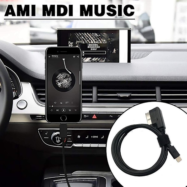 Ami Mdi Musiikki + Lataus Aux Adapterikaapeli IPhonelle Autoon{F2}