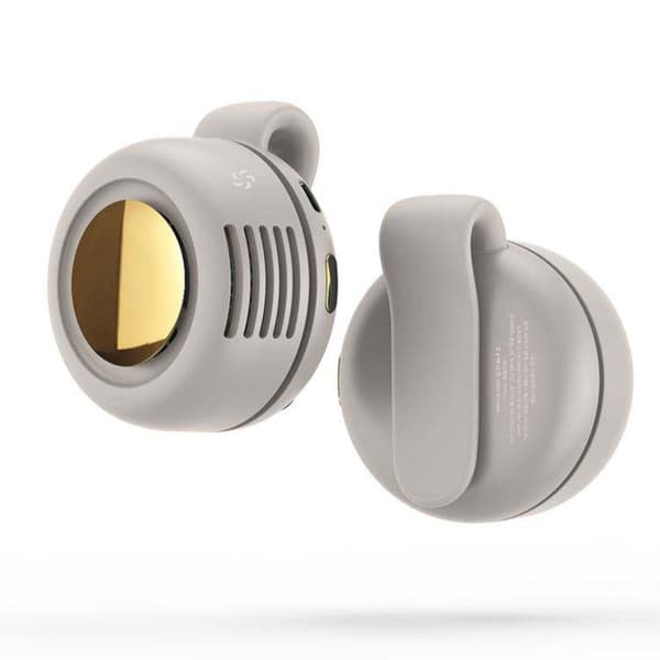 USB Genopladelig Halsventilator, Bladløs Bærbar Mini Køleventilator, Håndfri Personlig Ventilator til Sommerrejser White