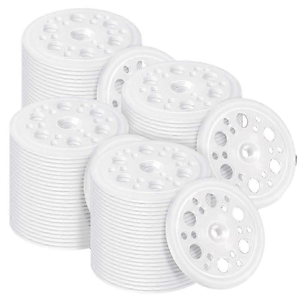 200 stk 45 mm (1,77 tommer) Plastisolasjonskiver Lastfordeling Polypropylenskiver for Fiksering - WELLNGS