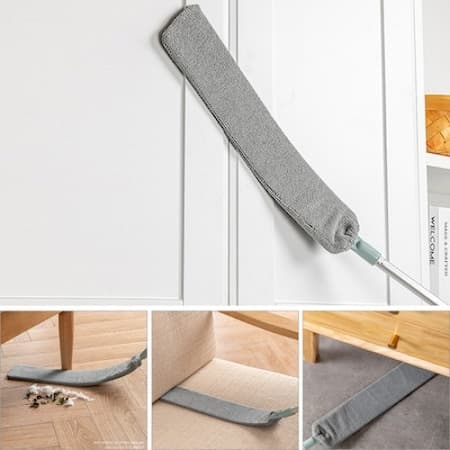 Supertynn og fleksibel mopp for trange rom, 140 cm x 10 cm