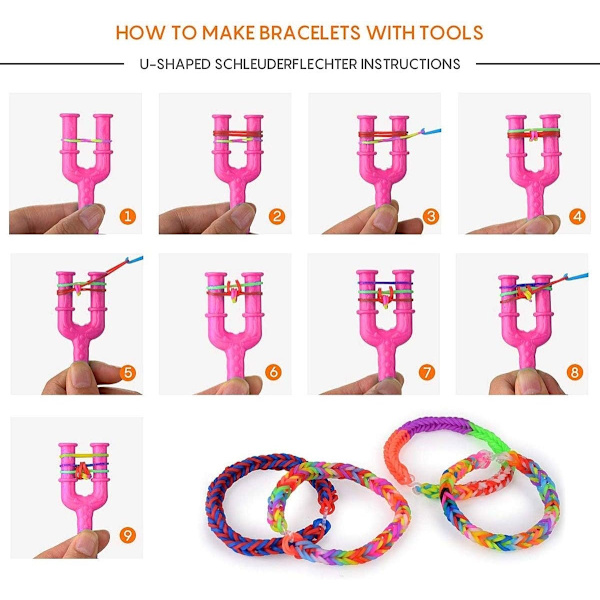 1500 dele. Loom Bands sæt (f2) 250