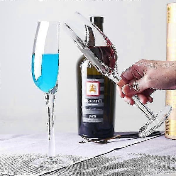 Halvt Vinglas, Halvt Rödvinsglas, Högkvalitativt Klart Glas - Perfekt För Rött Vin