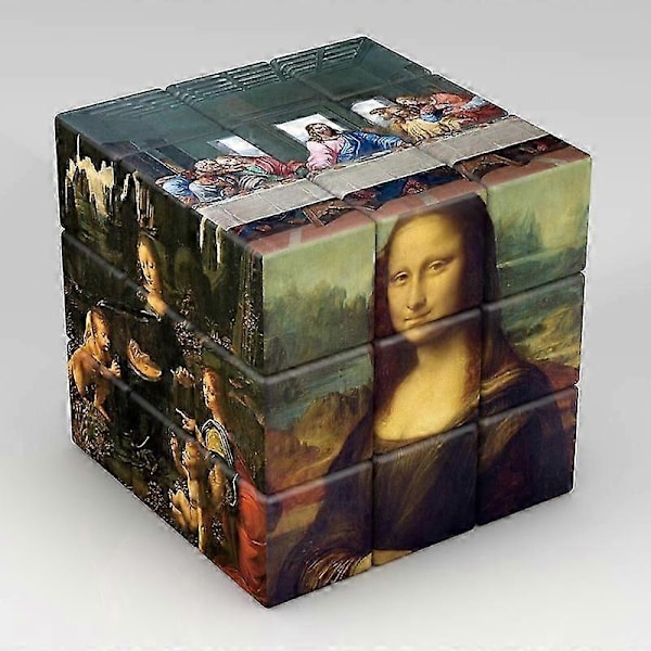 Barn 3x3x3 Magisk Cube Planet Astronaut Berømt Maleri Kjendiser 3x3 Puslespill Cube Leke for Barn Pedagogisk Magico Cubo Gave{f66}