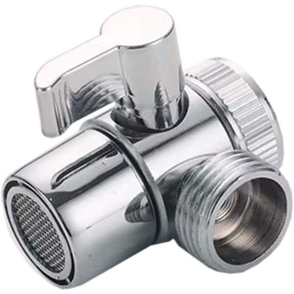 3-vägs duschventilkomponent, duschhuvudadapter för duscharm monterad för handfat Kran Duschdelarventil för duschkök (zinklegering)