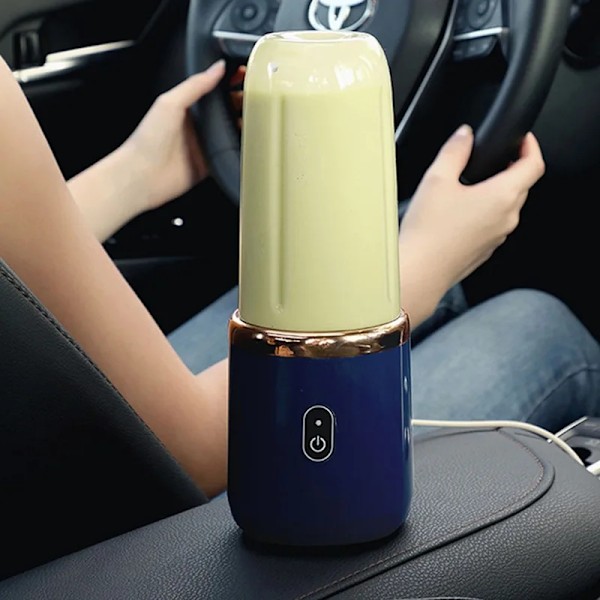 6 Smoothie mixer Blender automatisk liten elektrisk juicepress b blue single cup