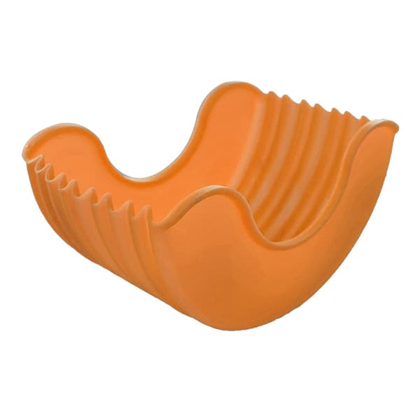 Silikon Hamburgerholder — Håndfri, Sklisikker — Hamburgerstabilisatorbrett orange
