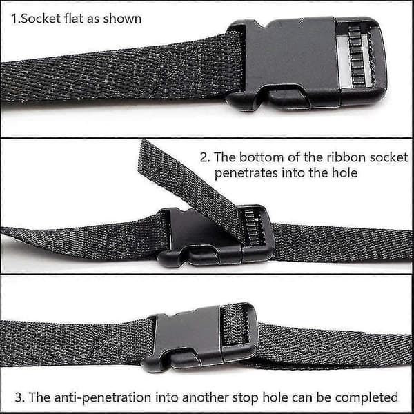 Webbing Rem 25mm Nylon Kraftig Rem Webbing Remme Med Spænder Bagageremme Utility Rem