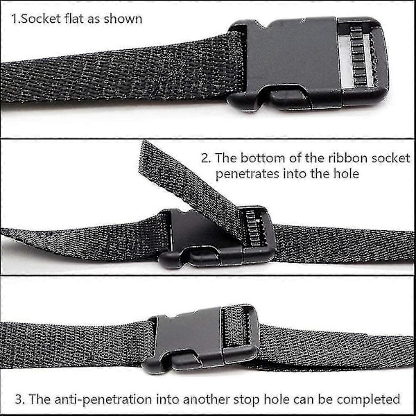 Webbing Stropp 25mm Nylon Kraftig Stropper Webbing Stropper Med Spenner Bagasjestropper Utility Stropp
