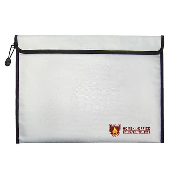 Brandsäker dokumentmapp 38x28cm brandsäker vattentät väska skyddsförvaring för A4-dokument pass bankfil pengar värdesaker{F2}