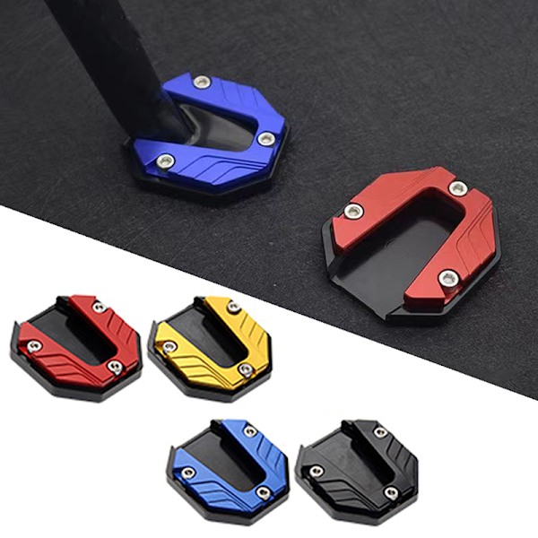 Skoter Motorcykel Cykel Stödbensförlängare Fot Sidostöd Red