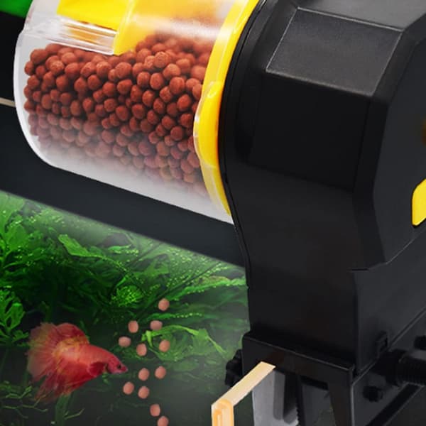 Automatisk fiskmatare för akvarium med 12H 24H timer digital dispenser