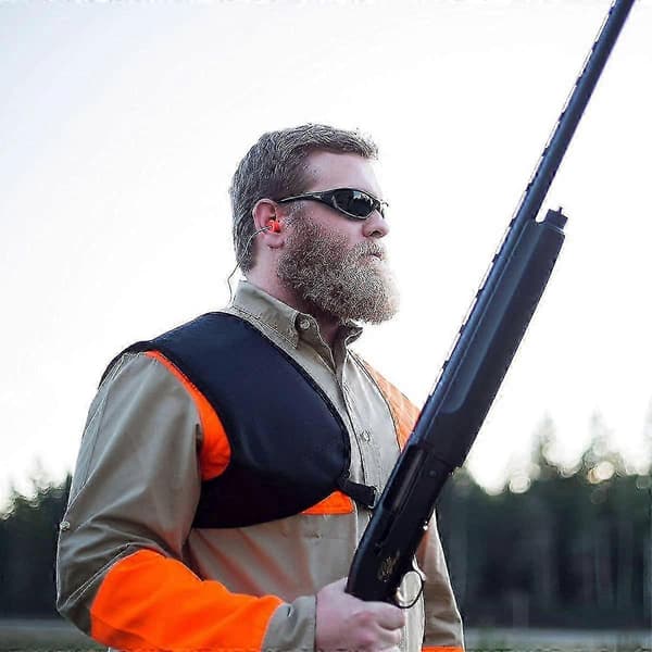 Stötsäker axelvadd för hagelgevär, rekylskydd för axeln Svart