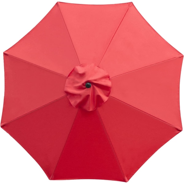 Cover för parasoll, 8 ribbor, 3 m, röd