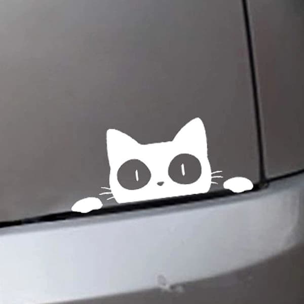 {hw}RYI Vanntette bilklistremerker for katt og dyr (hvit)