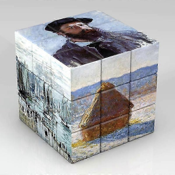 Barn 3x3x3 Magisk Cube Planet Astronaut Berømt Maleri Kjendiser 3x3 Puslespill Cube Leke for Barn Pedagogisk Magico Cubo Gave{f67}