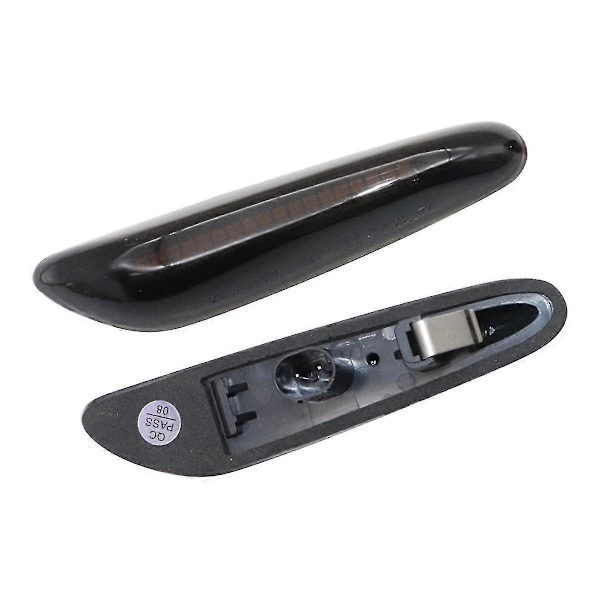 For 328i E90 E91 E92 E93 E46 E60 Røkte LED Sidemarkeringslys Sekvensiell Blinklys Lampe X2{hw} Black
