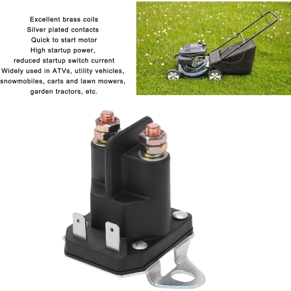 Start Solenoid Ventil for Gressklipper 12V Gressklipper Startrelé Passer til Kohler MTD CC1023