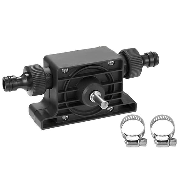 Elektrisk Borrpump - Munstycke - Liten Vattenöverföring/Dränering (F2) Black - Grey