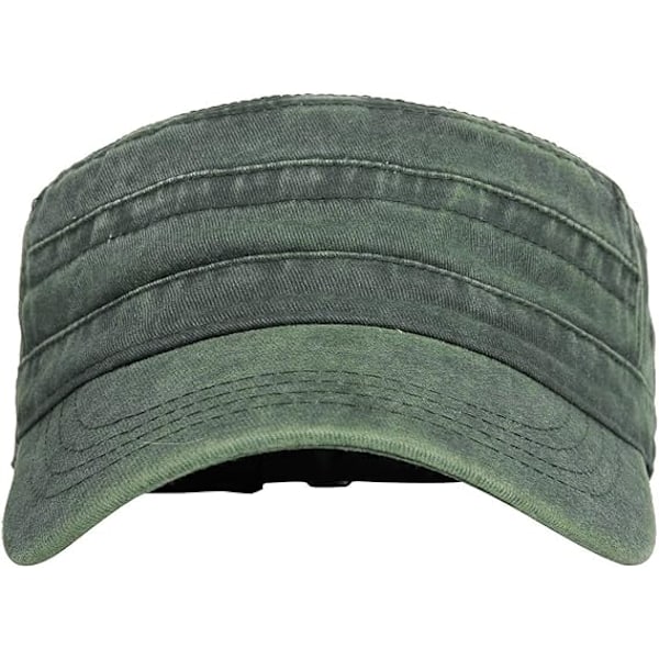 Vintage Militær Caps Herre Army Hatt med Skygge Bomull Kadett Caps W{EE}