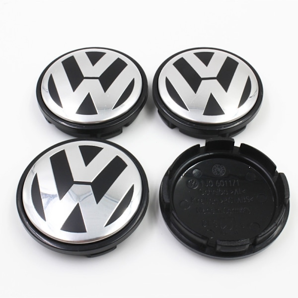 Navkapsler VW10 60MM til Volkswagen bilhjul 4-pak{F2} 60