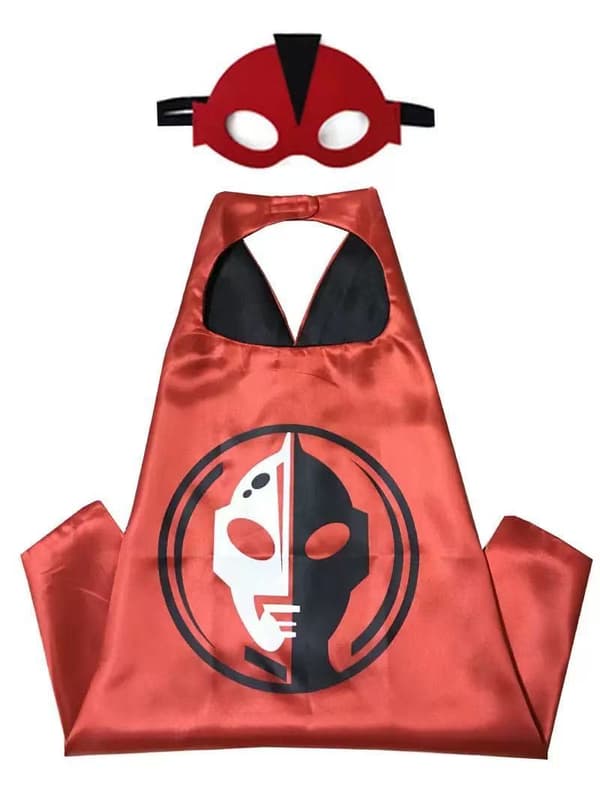 Børns Superheltekappe Kostume, Halloween Cosplay Kappe, Fest Udklædningskappe**Ultraman Ultraman