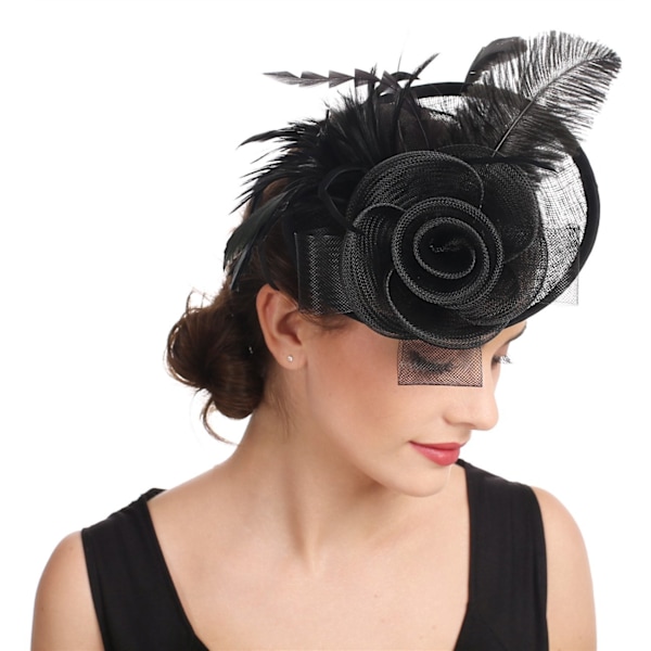 Kukka Sulka Pääpanta Fascinator Hääpäähine Naisten Kilpailu
