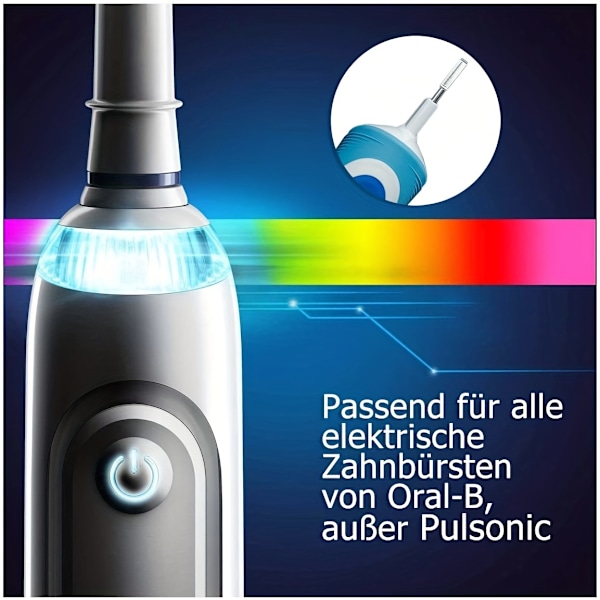 8-pak følsomme tandkødspleje børstehoveder kompatible med Oral B Braun elektrisk tandbørste. Bløde børster til overlegen og skånsom rengøring 8cs/Pack