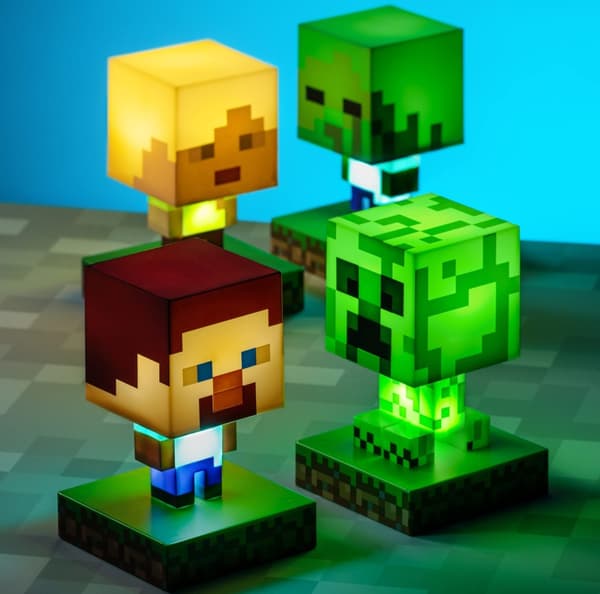 Minecraft Nattlampa | Dekorativ Lampa i Pixelstil**fox