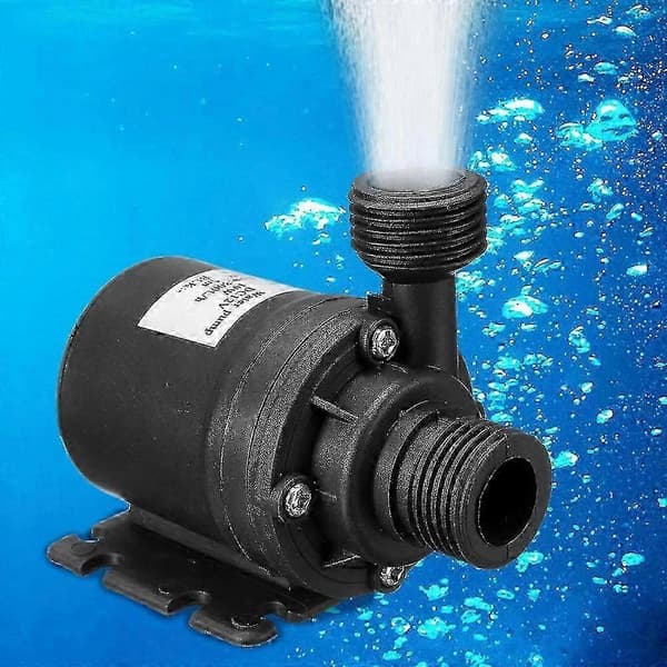 24v Pump 800l/h 5m Solborstlös Varmcirkulationspump för Fontänpool Solcirkulationssystem Tillbehör