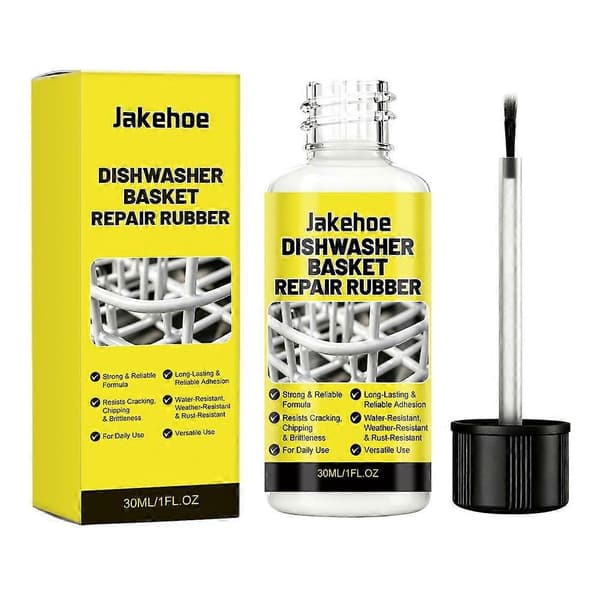 Oppvaskmaskinkurv Reparasjonsgummi Hvit Grå Erstatningsdeler Kit White 1pcs