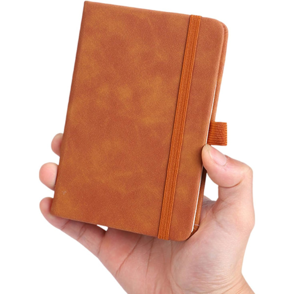 A6 Notesbog PU Læder Business Dagbog Journal 96 Ark Kontor Notesblok Brun