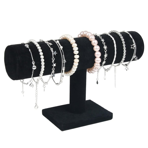 Armbåndsstativ, ur, fløjlsarmbåndsstativ, T-bar stativ til smykker, armbånd, ure