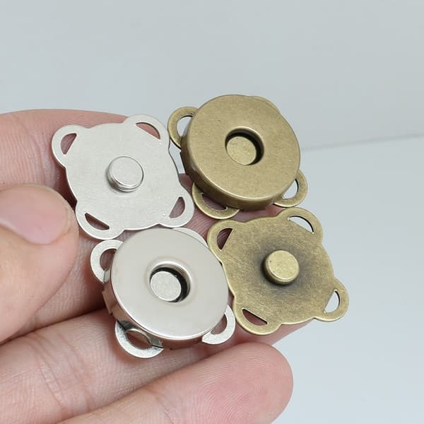 50 stk magnetiske trykknapper magnetiske knapper taske trykknapper spænder tøjtilbehør blandede farver Assorteret farve 2