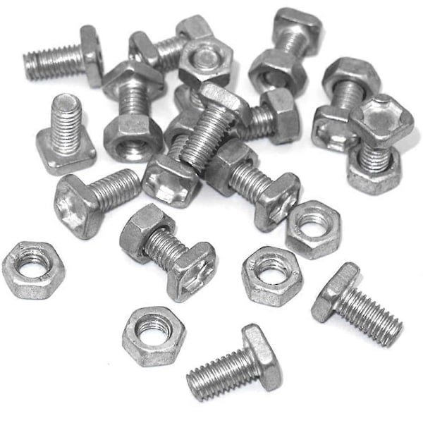 50st Aluminiummuttrar Set Växthus Rostfria Muttrar för Uteplats Växthustillbehör{F2}