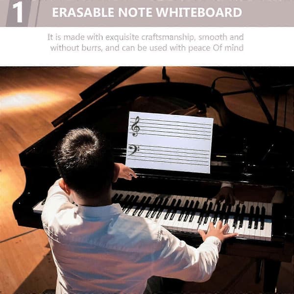 Lettvekt Undervisningstavle Notestav Whiteboard Musikknotat Whiteboard Som visas