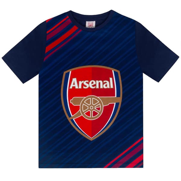 Pojkpyjamas kort småbarn barn OFFICIELL fotbollspresent Navy 2-3 Years