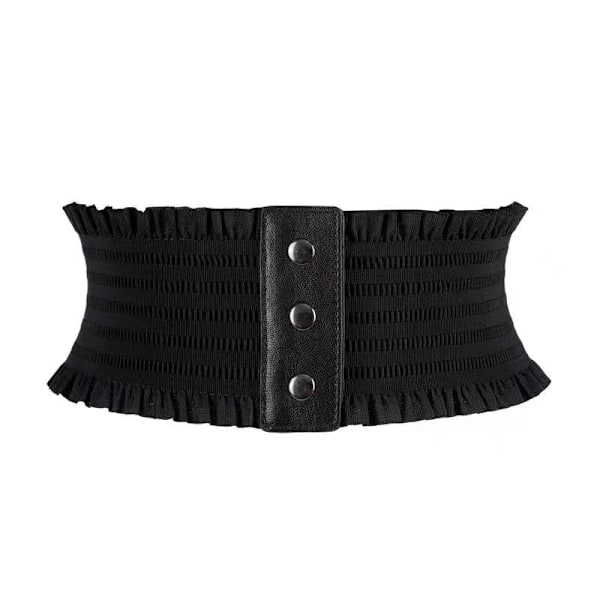 Elastiskt stretchbälte för kvinnor, västerländsk design, hög midja, brett BH-bälte, skjorta, jeans, klänningsbälte{F2}