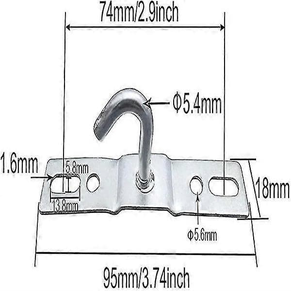 [3 stk.] Loftkrog 95 mm Loftlampebundplade Loftlampe Lysekrone