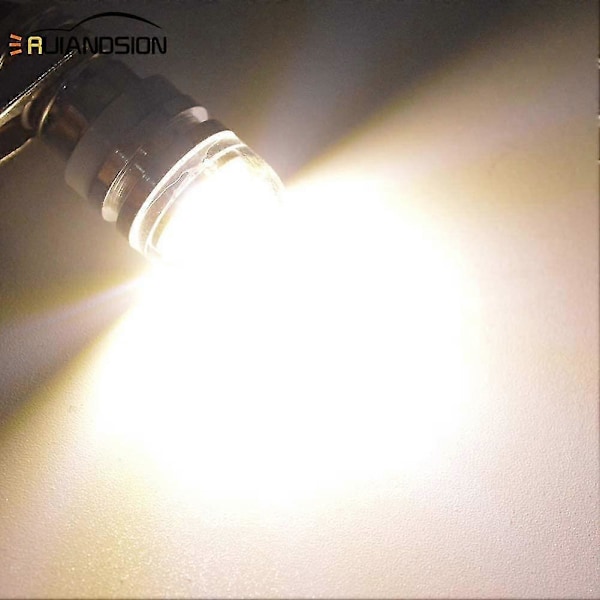 st 12V E10 Sockel LED Lampa Cob 1.5w LED Uppgraderingslampa Ersättning För Strålkastare Ficklampor, 3000k Varmvit [db]