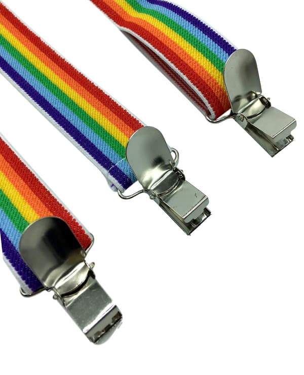 Seler til kvinder og mænd, elastiske justerbare Y-ryg bukseclips, formel beklædningsholder